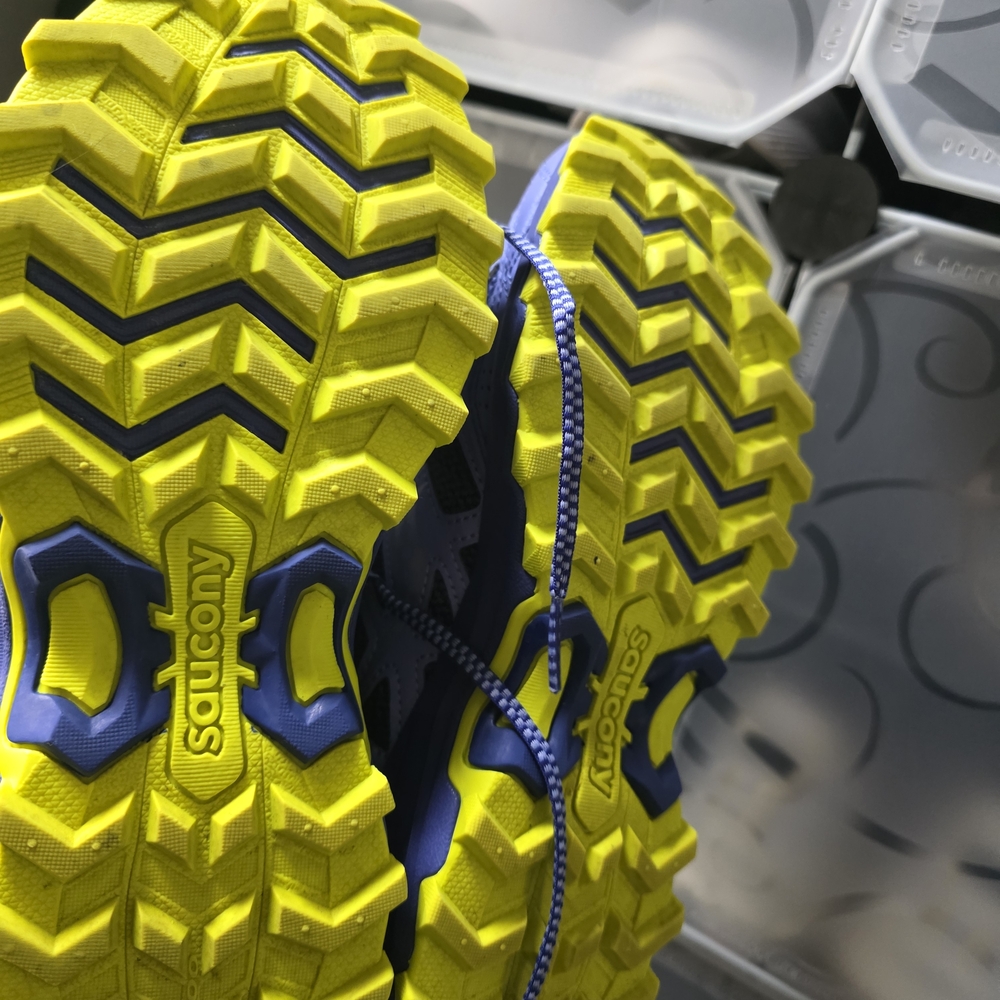 Purple and Yellow Running Shoes - Picture 2 of 6